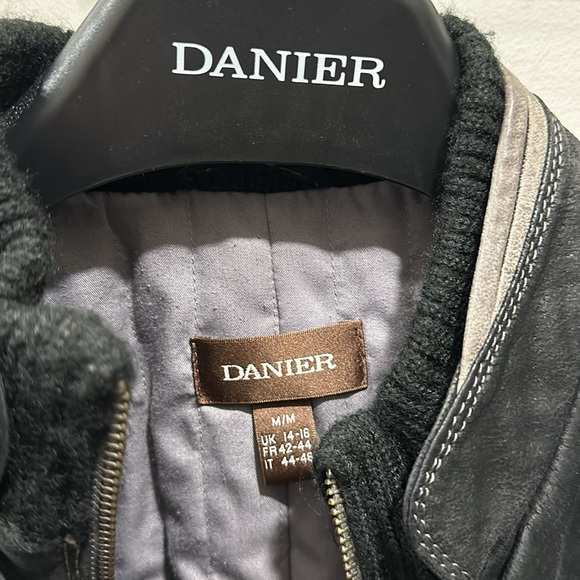 Leather thinsulate lined leather jacket black distressed leather - Picture 2 of 11